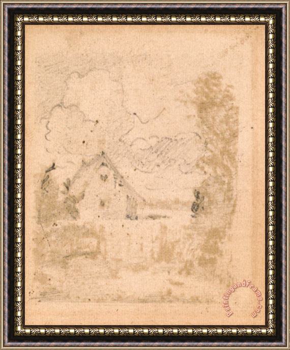 John Constable Study for Cottage in Cornfield, East Bergholt Framed Print