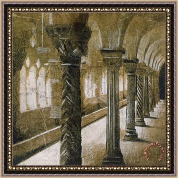 John Douglas Interior Columns Framed Painting