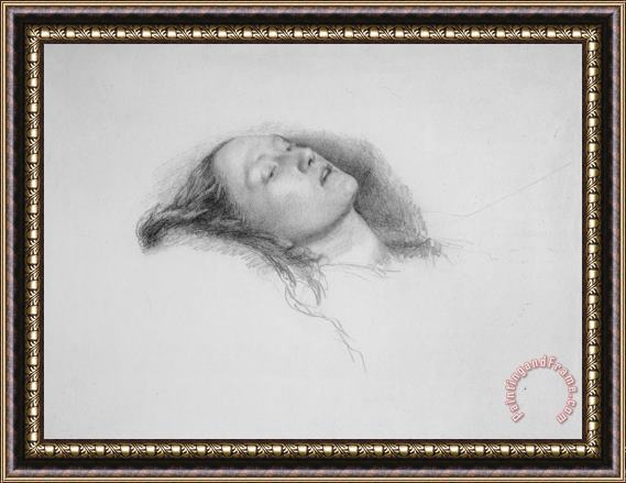 John Everett Millais Elizabeth Siddal Study for Ophelia Framed Painting