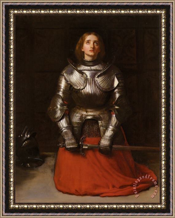 John Everett Millais Joan of Arc Framed Painting