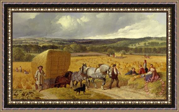 John Frederick Herring Harvest Framed Painting