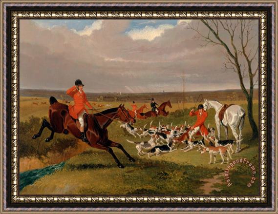 John Frederick Herring The Suffolk Hunt Framed Painting