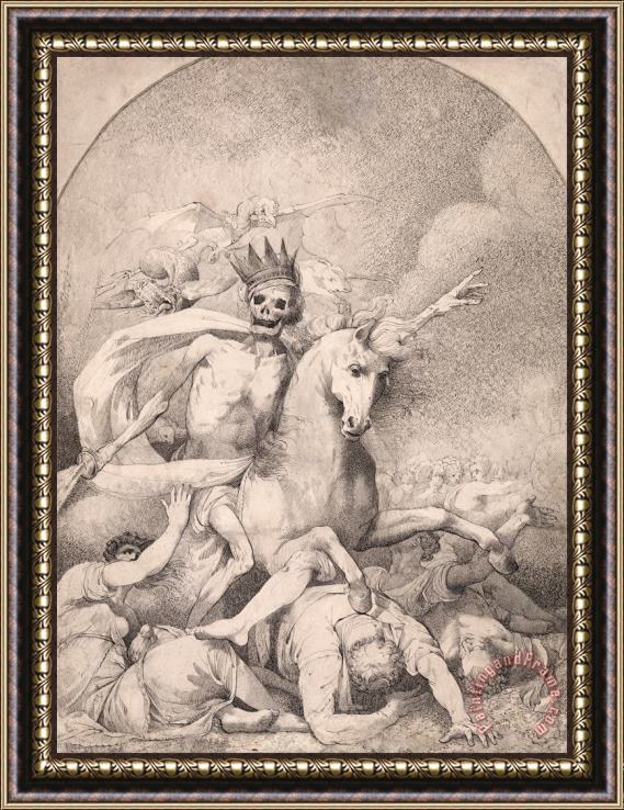 John Hamilton Mortimer Death on a Pale Horse Framed Print