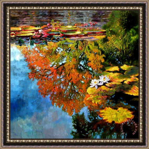 John Lautermilch Early Morning Fall Colors Framed Print