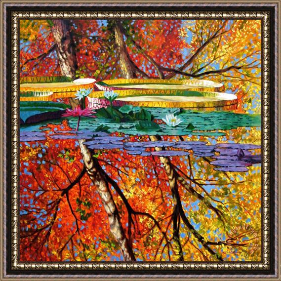 John Lautermilch Fall Reflections Framed Print