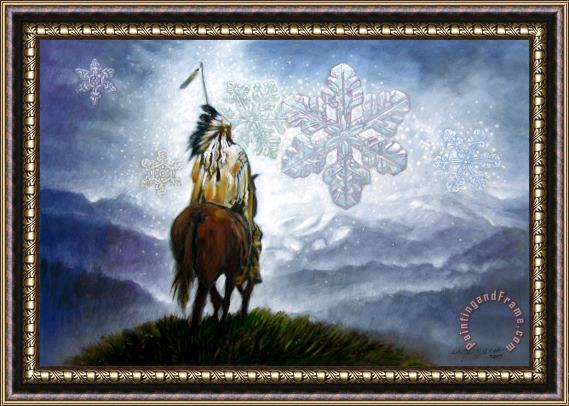 John Lautermilch We Vanish Like the Snow Flake Framed Painting