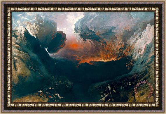 John Martin The Great Day of His Wrath Framed Print