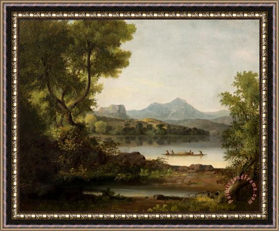 John Mix Stanley Scene on The Columbia River Framed Painting