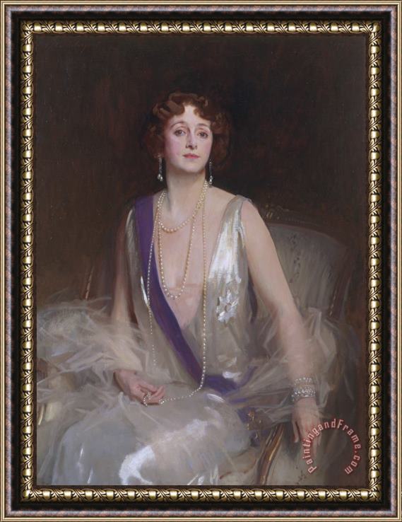 John Singer Sargent Grace Elvina, Marchioness Curzon of Kedleston Framed Painting