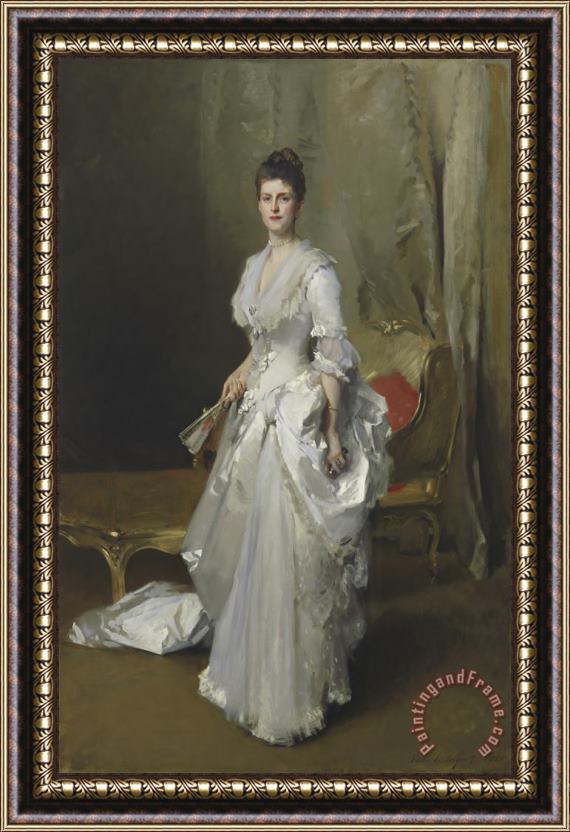 John Singer Sargent Margaret Stuyvesant Rutherfurd White (mrs. Henry White) Framed Painting