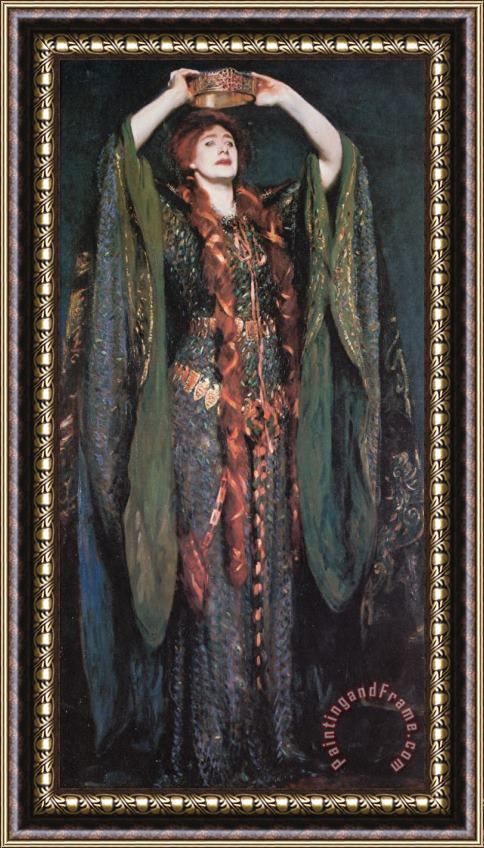 John Singer Sargent Miss Ellen Terry As Lady Macbeth Framed Painting