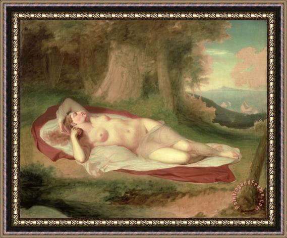 John Vanderlyn Ariadne Asleep on the Island of Naxos Framed Print