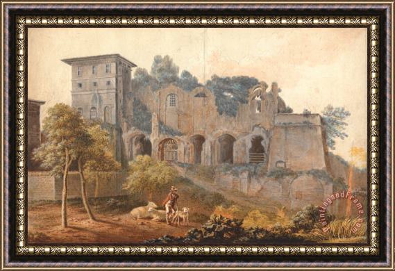 John Warwick Smith In The Camp Vaccinio at Rome Framed Print