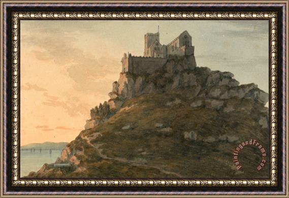 John Warwick Smith Saint Michael's Mount, Cornwall Framed Painting