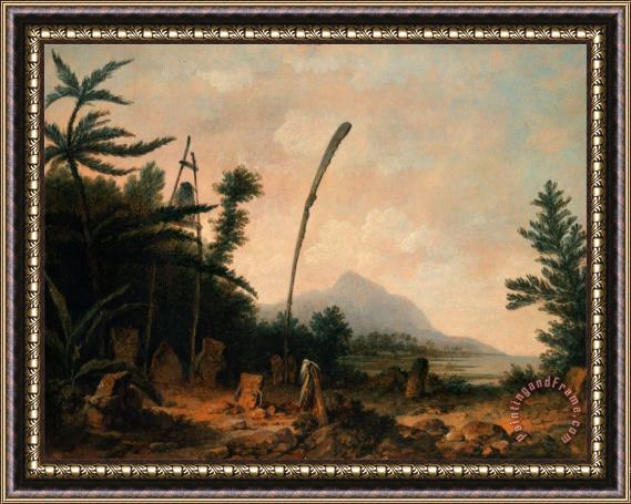 John Webber Burial Ground in The South Seas Framed Print