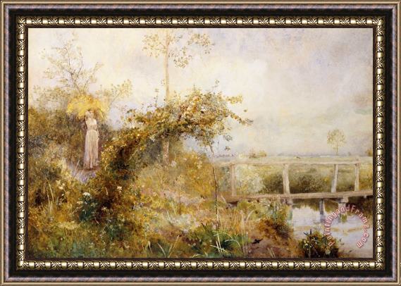 John William North The Return From The Harvest Field Framed Painting