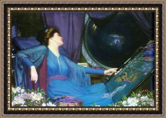 John William Waterhouse Lady of Shallott Framed Painting