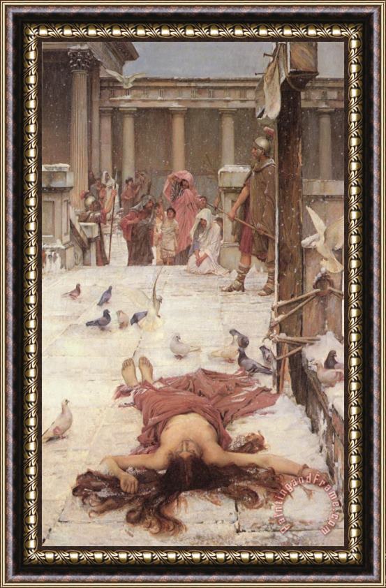 John William Waterhouse Saint Eulalia 1885 Framed Painting