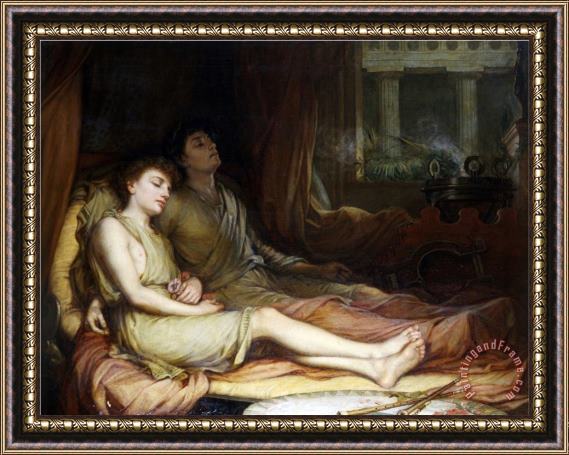 John William Waterhouse Sleep And His Half Brother Death Framed Painting