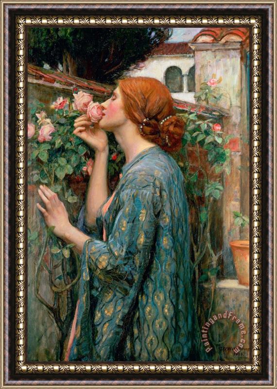 John William Waterhouse The Soul of the Rose Framed Painting