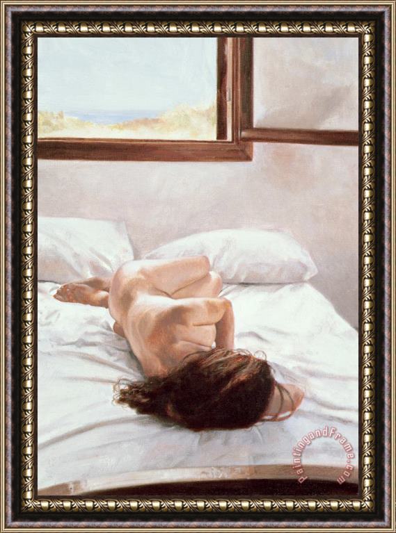 John Worthington Sea Light on Your Body Framed Painting