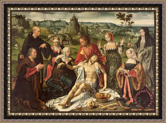 Joos van Cleve The Lamentation of Christ Framed Painting