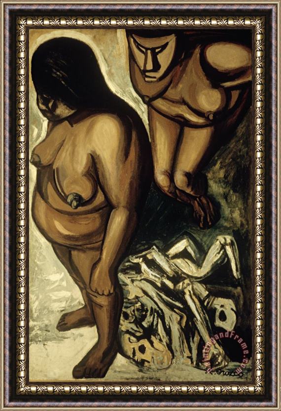 Jose Clemente Orozco Indian Women, From The Los Teules Series Framed Print