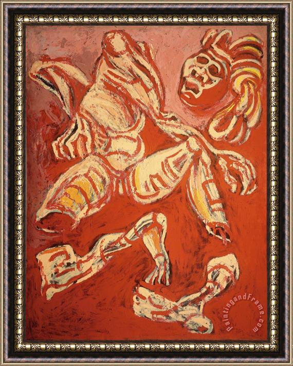 Jose Clemente Orozco The Dismembered Man, From The Los Teules Series Framed Painting