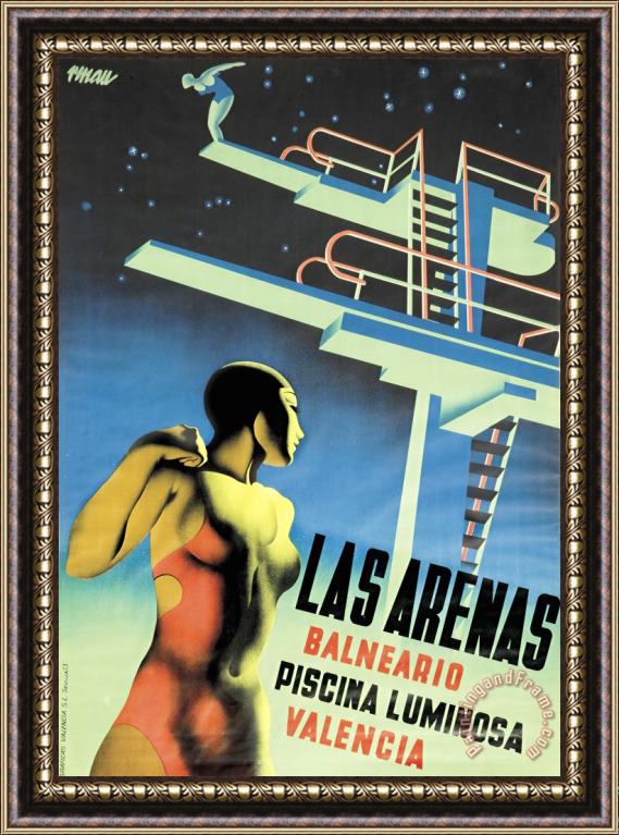 Jose Renau Las Arenas Framed Print