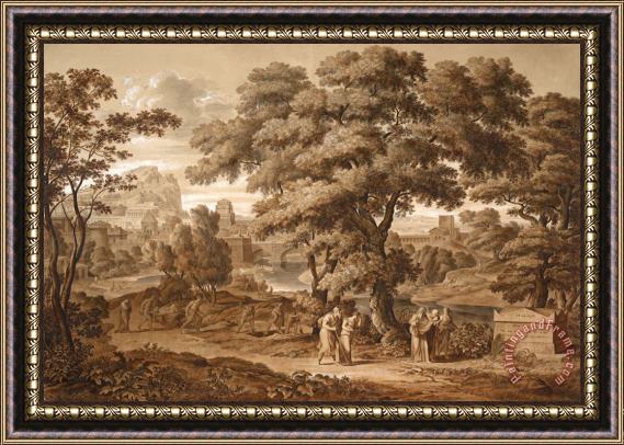 Joseph Anton Koch Oedipus And Antigone Leave Thebes, 1797 Framed Painting