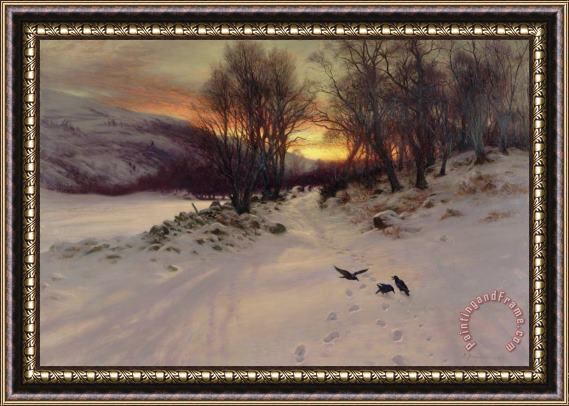 Joseph Farquharson When the West with Evening Glows Framed Print