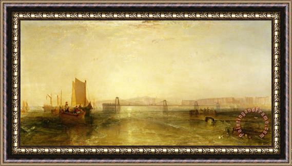 Joseph Mallord William Turner Brighton From The Sea Framed Painting