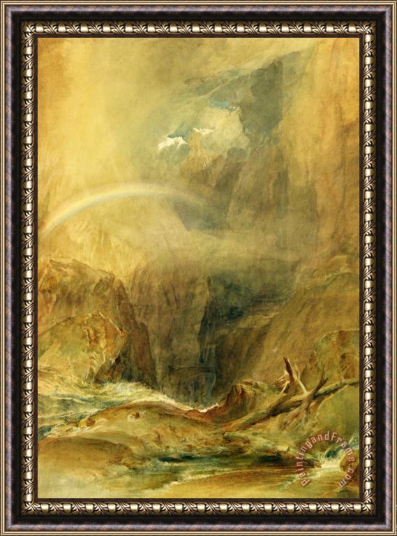 Joseph Mallord William Turner Devil's Bridge Framed Painting