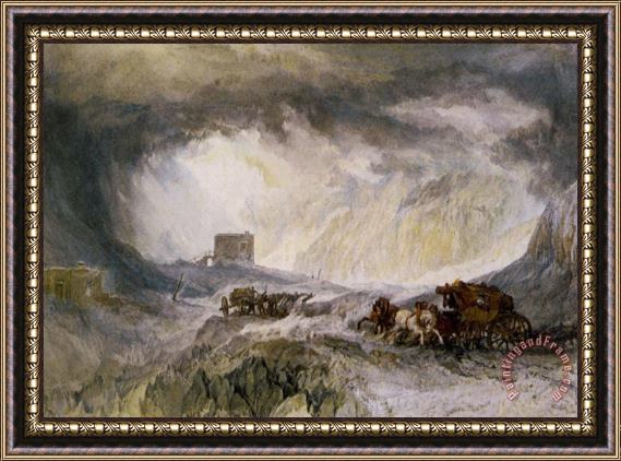 Joseph Mallord William Turner Passage of Mount Cenis Framed Print