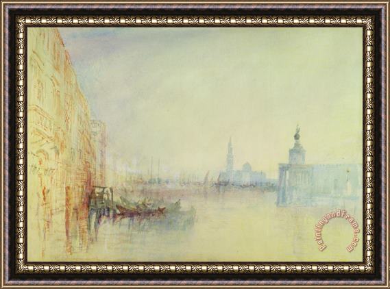 Joseph Mallord William Turner Venice - The Mouth of the Grand Canal Framed Print