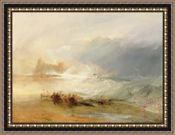 Joseph Mallord William Turner Wreckers - Coast of Northumberland Framed Print