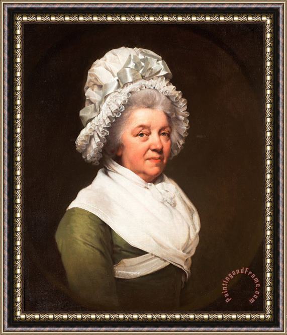 Joseph Wright  Portrait of Mrs. Anthony Greatorex Framed Painting