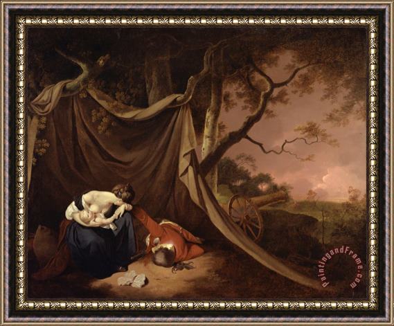 Joseph Wright  The Dead Soldier 2 Framed Painting
