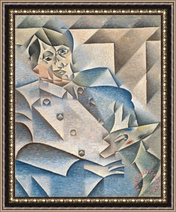 Juan Gris Portrait of Pablo Picasso Framed Painting
