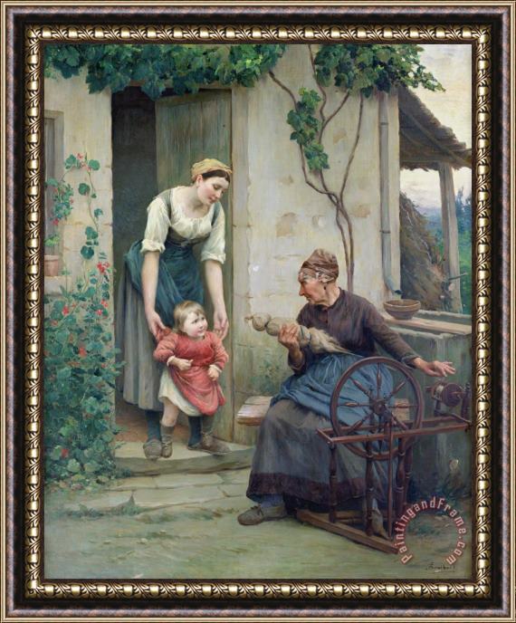 Jules Scalbert The Three Ages Framed Print