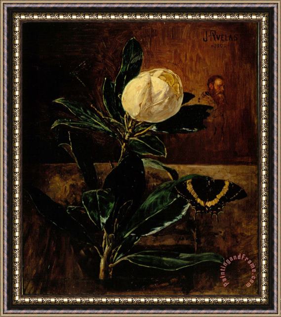 Julio Ruelas The Magnolia Framed Painting