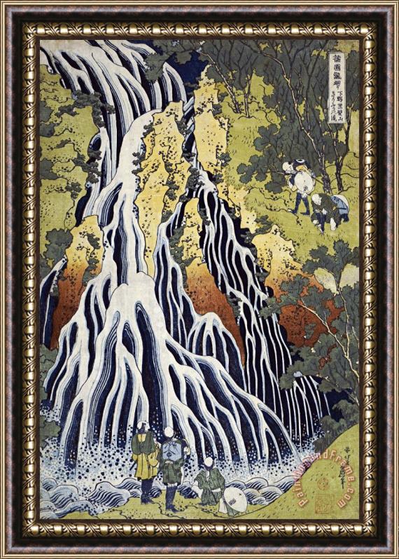 Katsushika Hokusai The Kirifuri Waterfall Framed Print