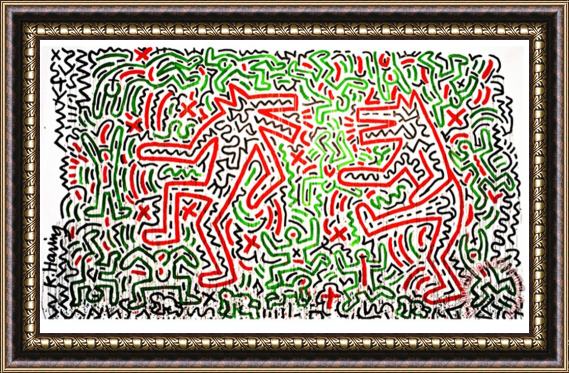 Keith Haring Untitled 1981 Framed Print