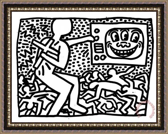 Keith Haring Untitled, 1981 Framed Print