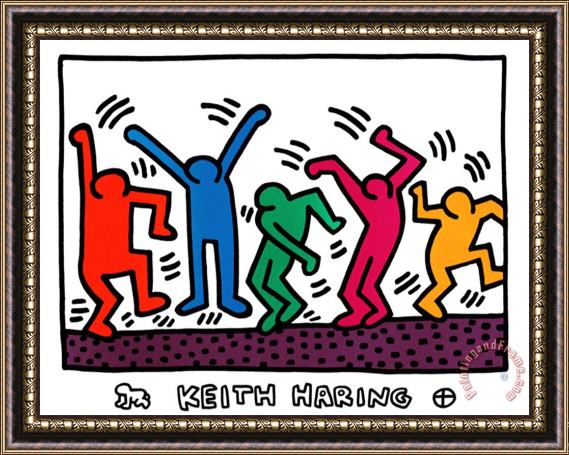 Keith Haring Untitled Framed Painting