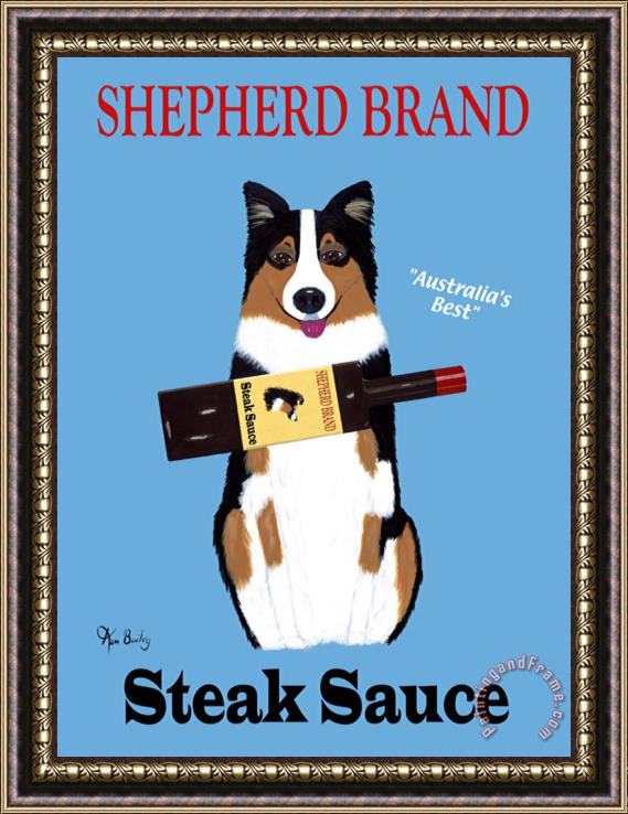 Ken Bailey Shepherd Steak Sauce Framed Print