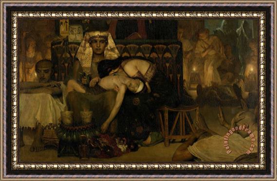 Lawrence Alma-tadema The Death of The Pharaoh's Firstborn Son<br>the Death of The Pharaoh's Firstborn Son Framed Painting