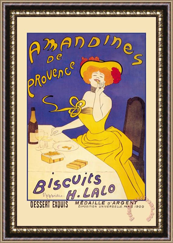 Leonetto Cappiello Amandines De Provence Biscuits Framed Painting