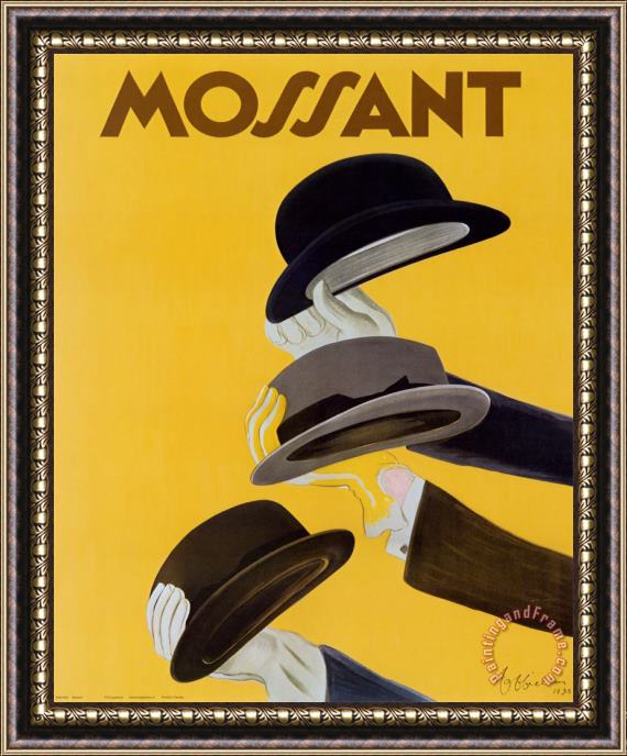 Leonetto Cappiello Chapeau Mossant Framed Painting