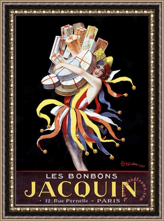 Leonetto Cappiello Les Bonbons Jacquin Framed Painting